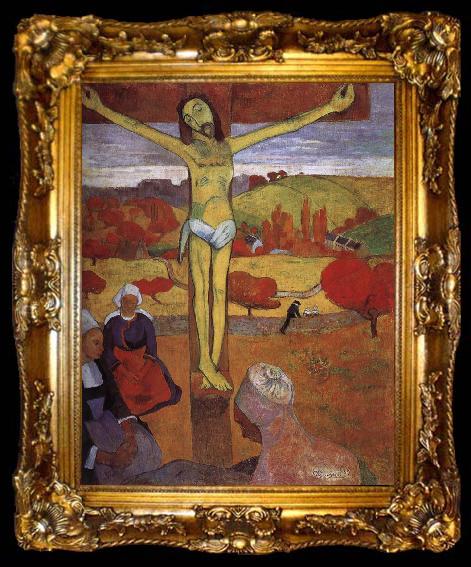 framed  Paul Gauguin Yellow Christ, ta009-2
